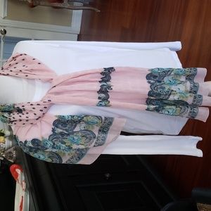 Vintage French silk scarf